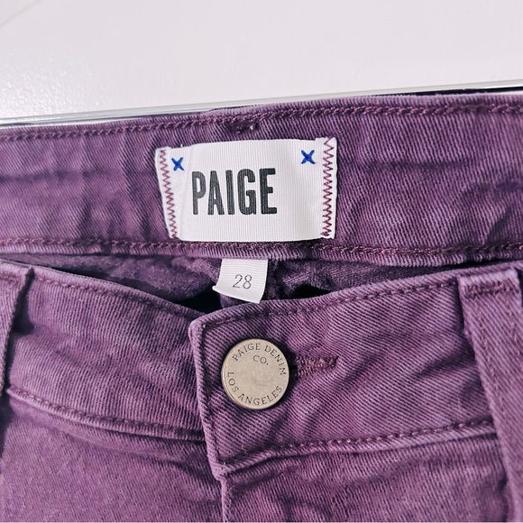 Paige Verdugo Ankle Jeans Purple Size 28 - Picture 4 of 8